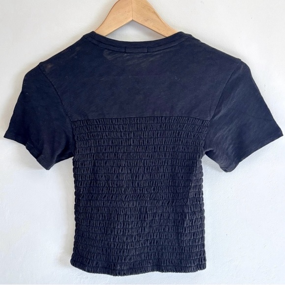 ATM Anthony Thomas Melillo Charcoal Ruched Tee - Picture 2 of 10